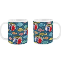 Hug & Fishes Photo Mug