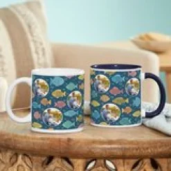 Hug & Fishes Photo Mug