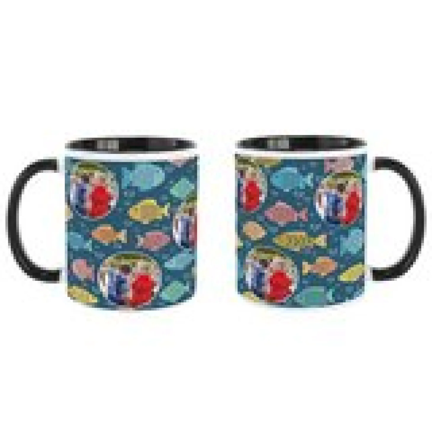 Hug & Fishes Photo Mug