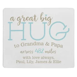 Hugs From Far Away Plush Blanket