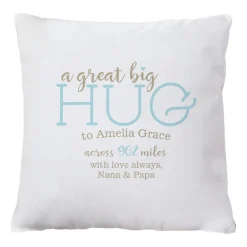 Hugs From Far Away Throw Pillow