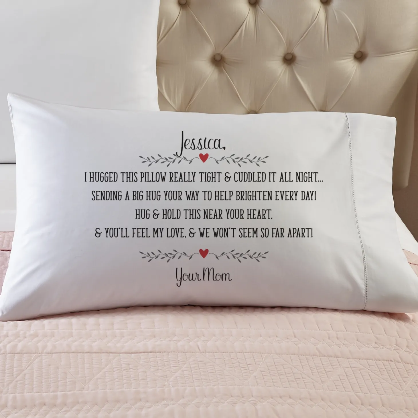 Hugs From Near & Far Pillowcase