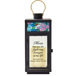 Hummingbird Stained Glass Lantern