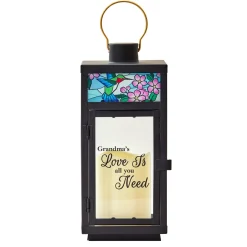 Hummingbird Stained Glass Lantern