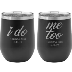 I Do, Me Too Insulated Wine Tumbler Set