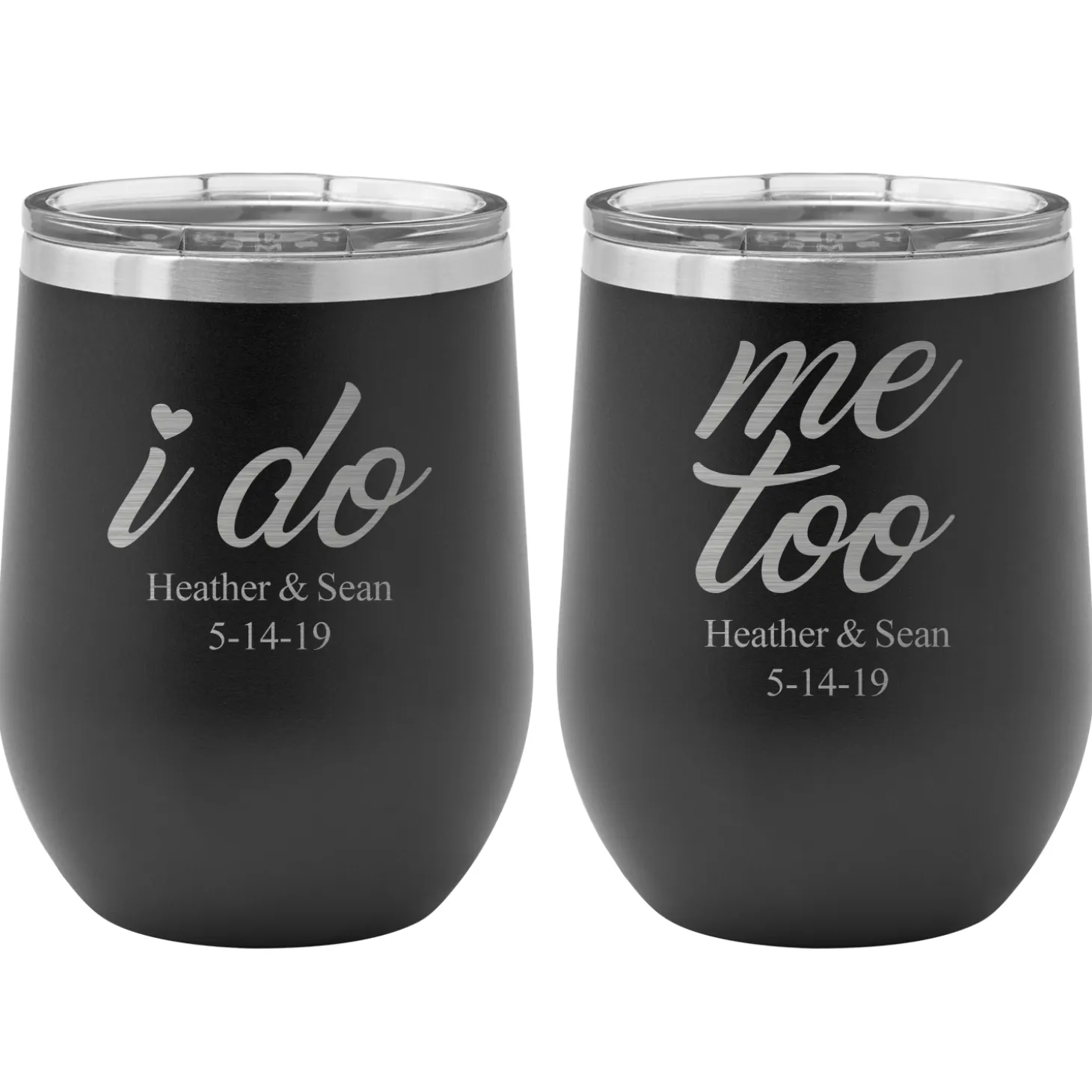 I Do, Me Too Insulated Wine Tumbler Set