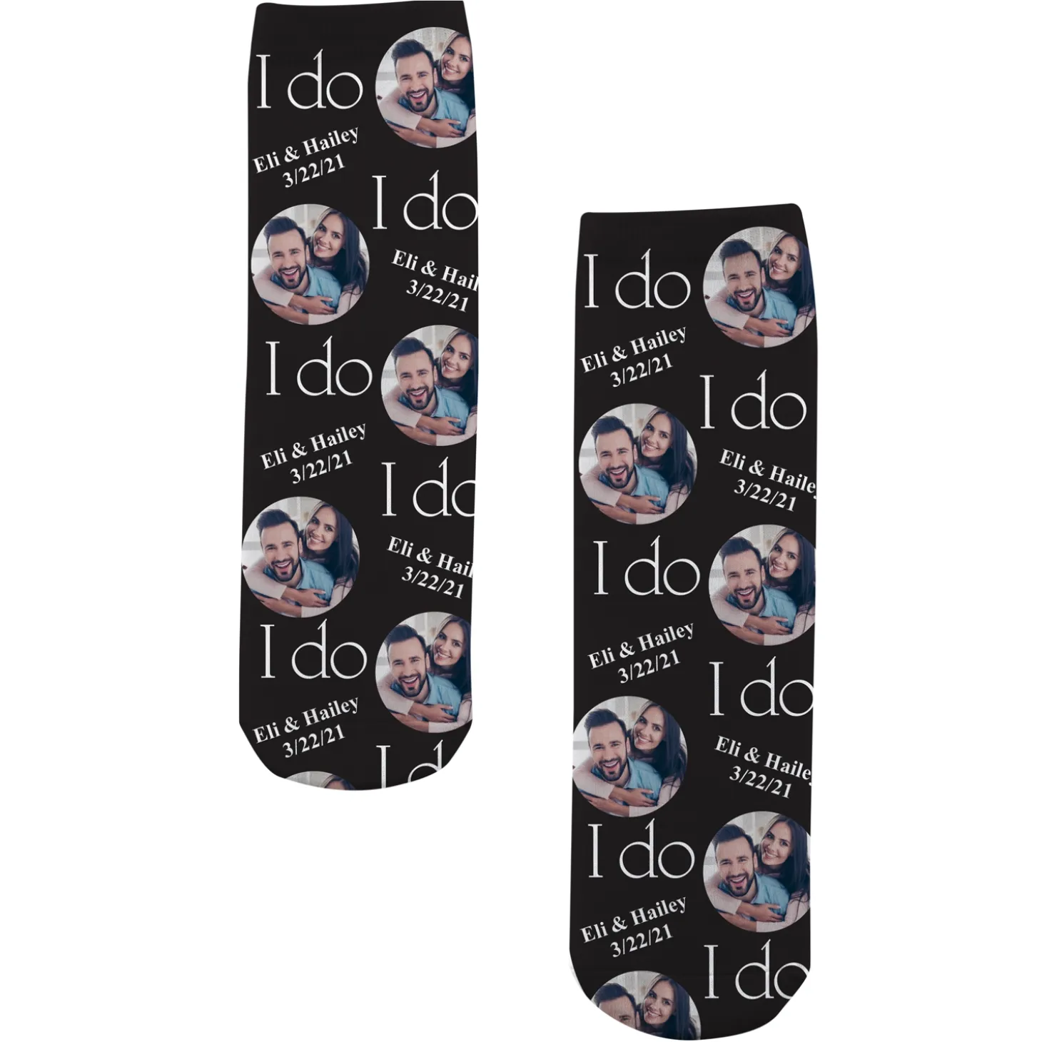 I Do, Me Too Photo Socks