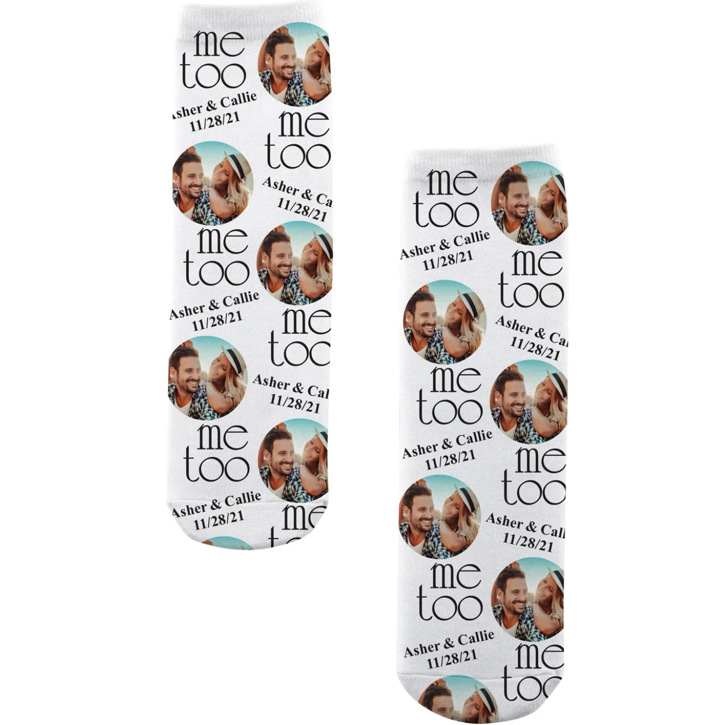 I Do, Me Too Photo Socks
