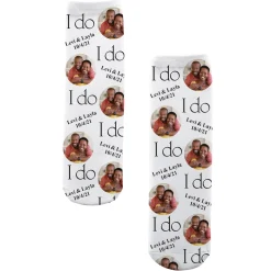 I Do, Me Too Photo Socks