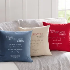 I Knew I Loved You When Throw Pillow
