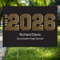 Illuminated Year Graduation Yard Sign