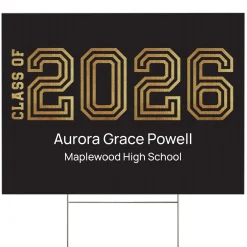 Illuminated Year Graduation Yard Sign
