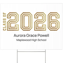 Illuminated Year Graduation Yard Sign