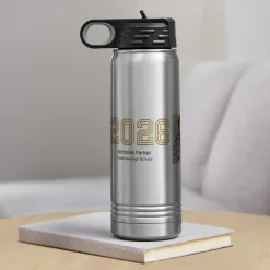 Illuminated Year Graduation Photo Stainless Steel Water Bottle
