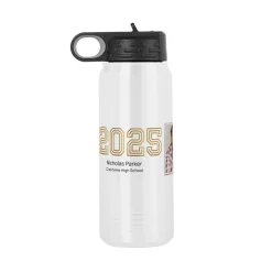 Illuminated Year Graduation Photo Stainless Steel Water Bottle