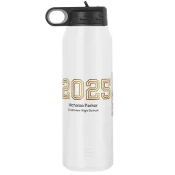 Illuminated Year Graduation Photo Stainless Steel Water Bottle