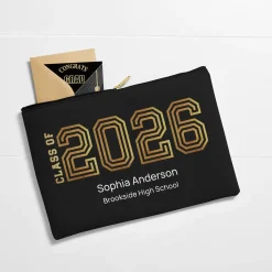 Illuminated Year Graduation Zipper Pouch
