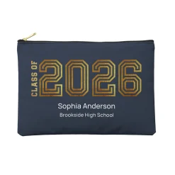 Illuminated Year Graduation Zipper Pouch