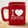 I Love...Red Square Mug Set