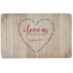 I Love Us Heart Doormat