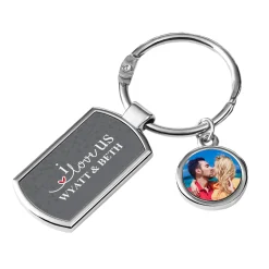 I Love Us Photo Keychain