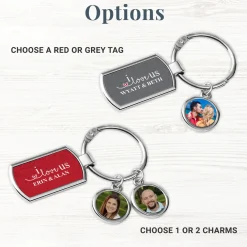 I Love Us Photo Keychain