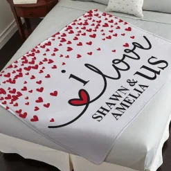 I Love Us Plush Blanket