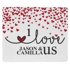 I Love Us Plush Blanket
