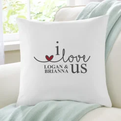 I Love Us Throw Pillow