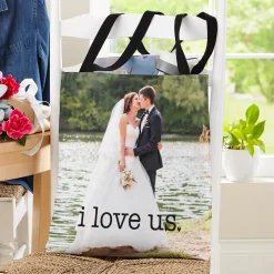 I Love Us Wedding Photo Tote