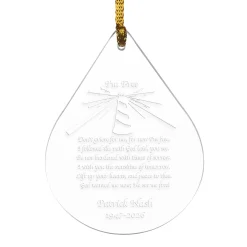I'm Free Teardrop Ornament