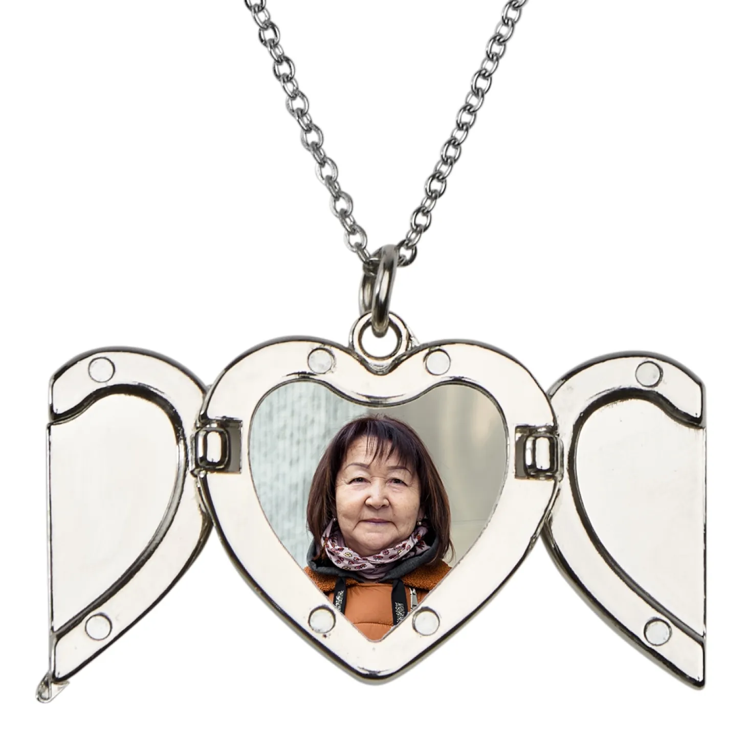 In Angel's Arms Sympathy Photo Locket