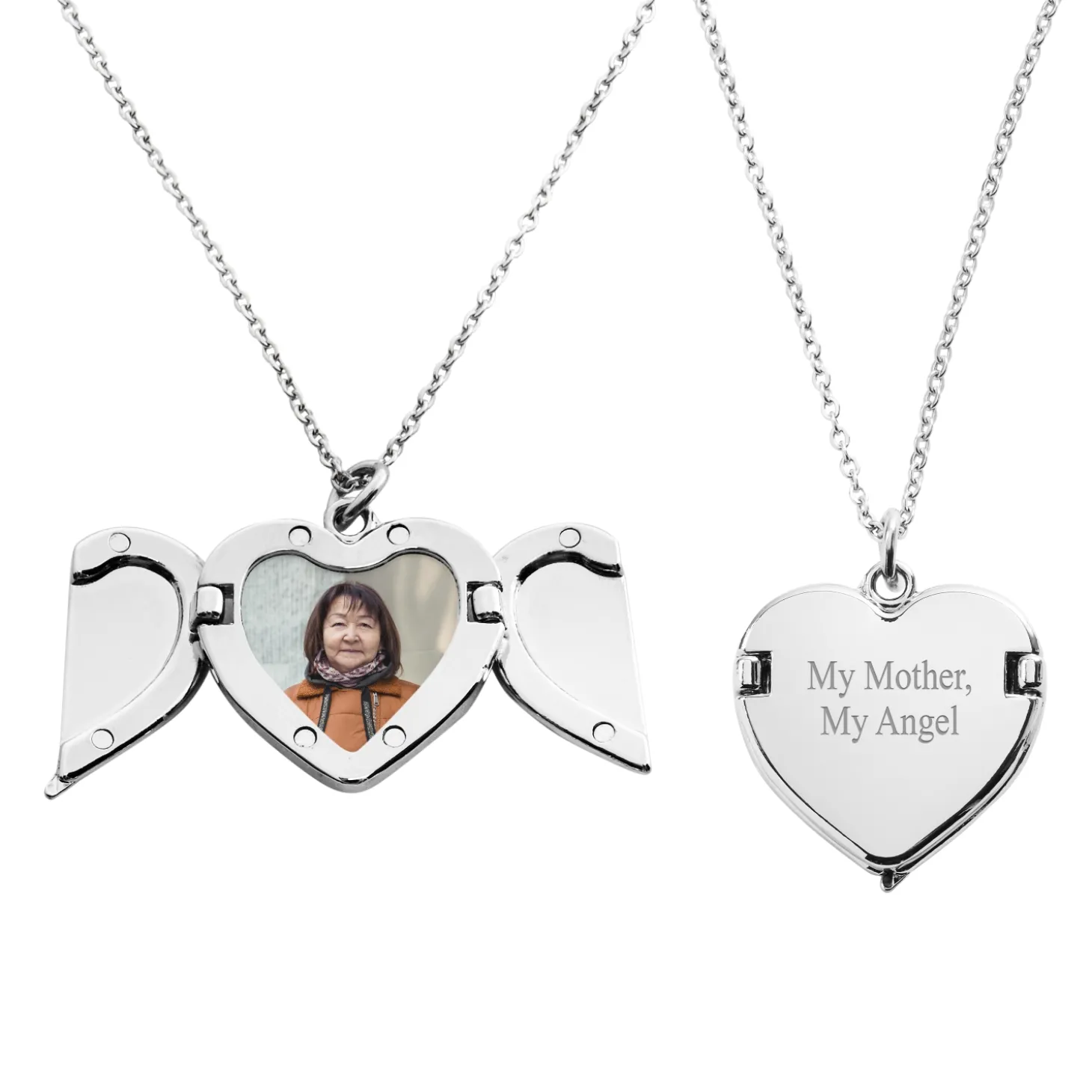 In Angel's Arms Sympathy Photo Locket