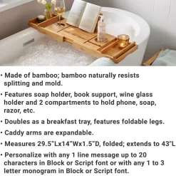 2-in-1 Convertible Bath Caddy