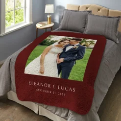 Infinite Love Photo Quilted Throw