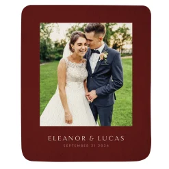 Infinite Love Photo Quilted Throw