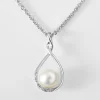Infinite Pearl and Diamond Necklace