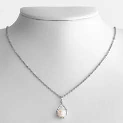 Infinite Pearl and Diamond Necklace