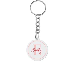 Initial And Name Acrylic Keychain