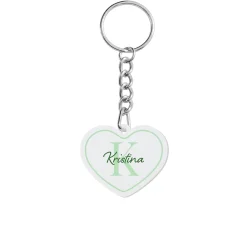 Initial And Name Acrylic Keychain