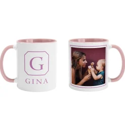 Initial and Name Photo Mug