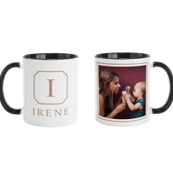 Initial and Name Photo Mug