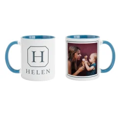Initial and Name Photo Mug
