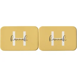 Initial and Name Rectangle Purse Mirror