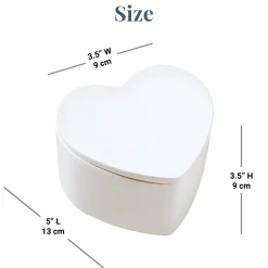 Initial and Script Name Heart Keepsake Box