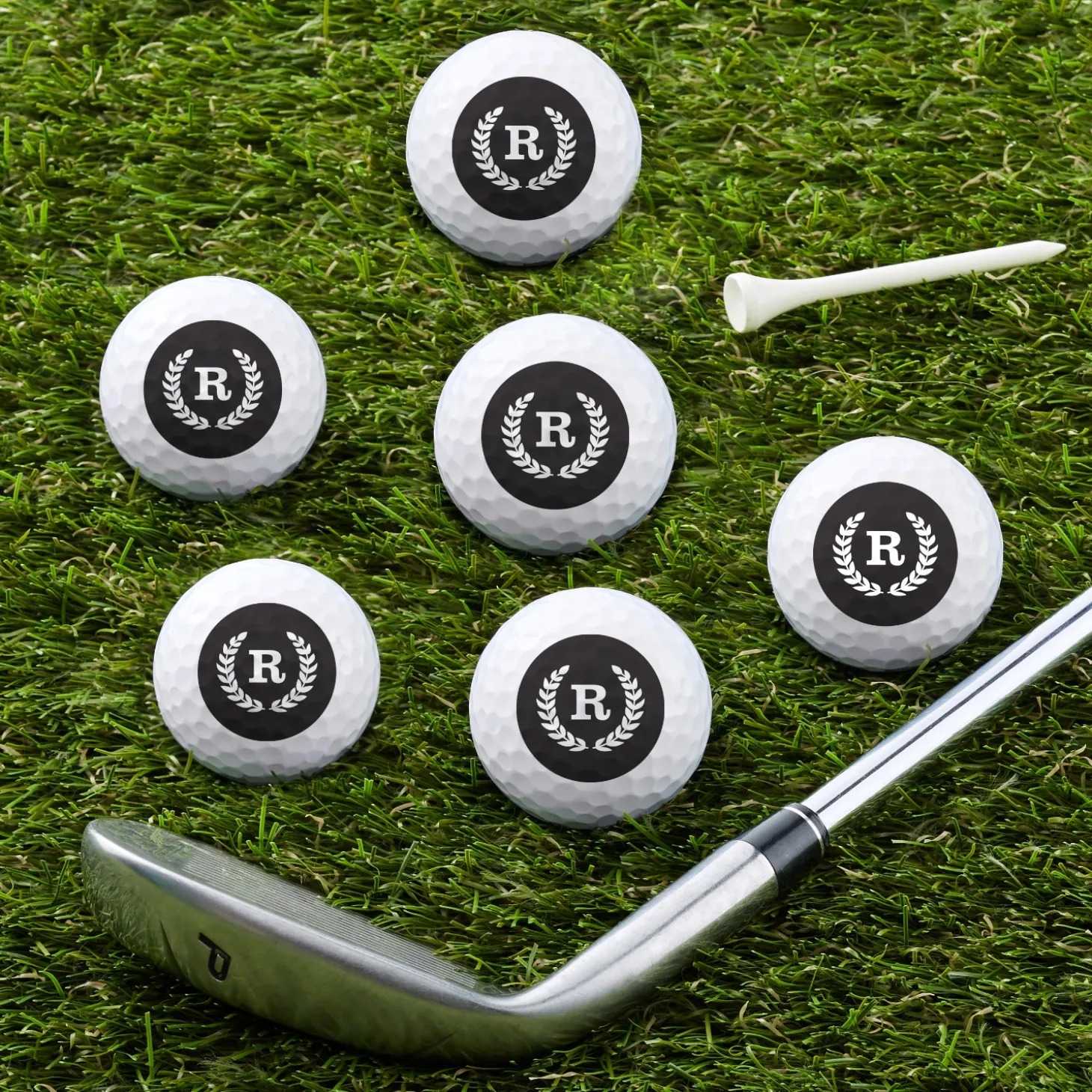 Initial Crest Golf Balls