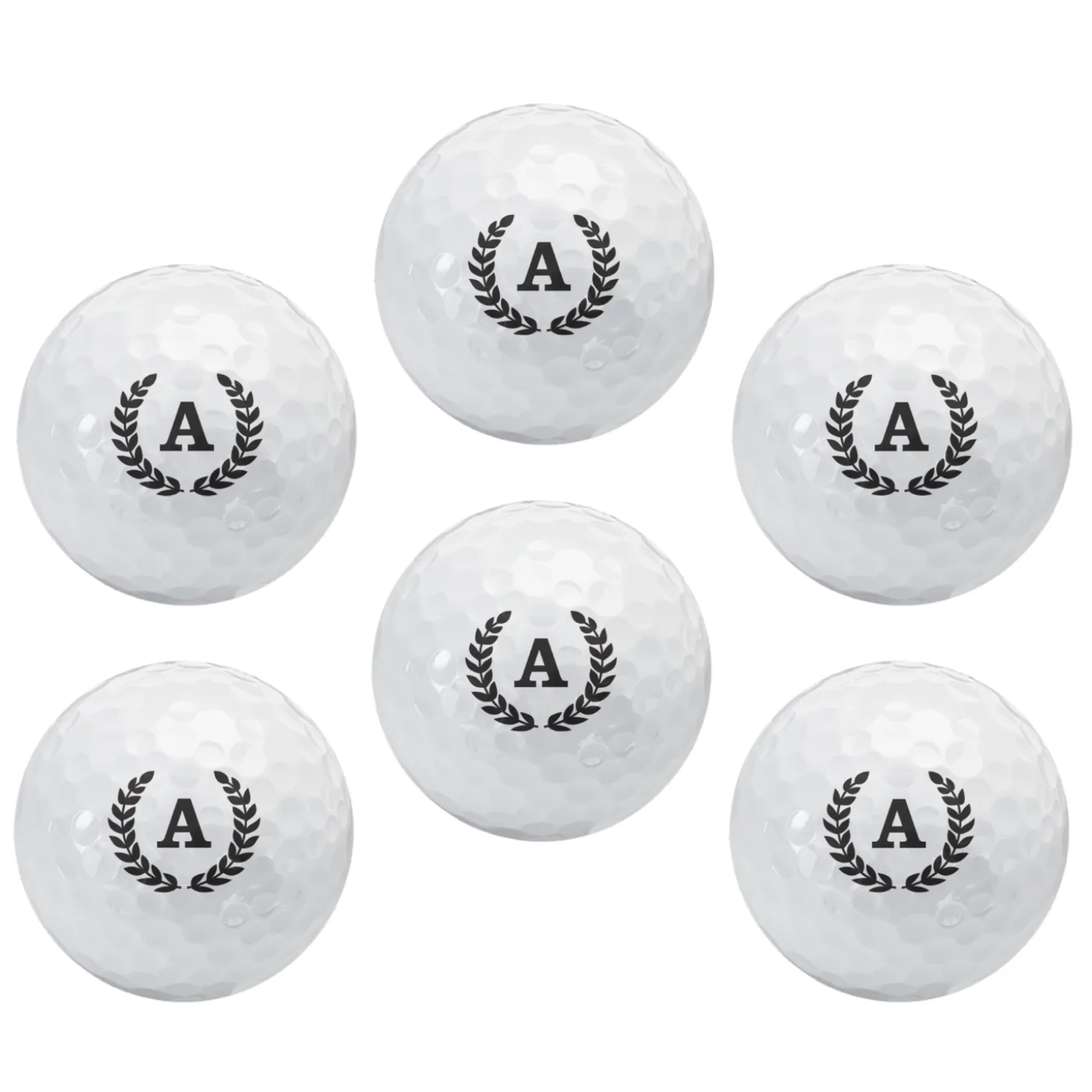 Initial Crest Golf Balls