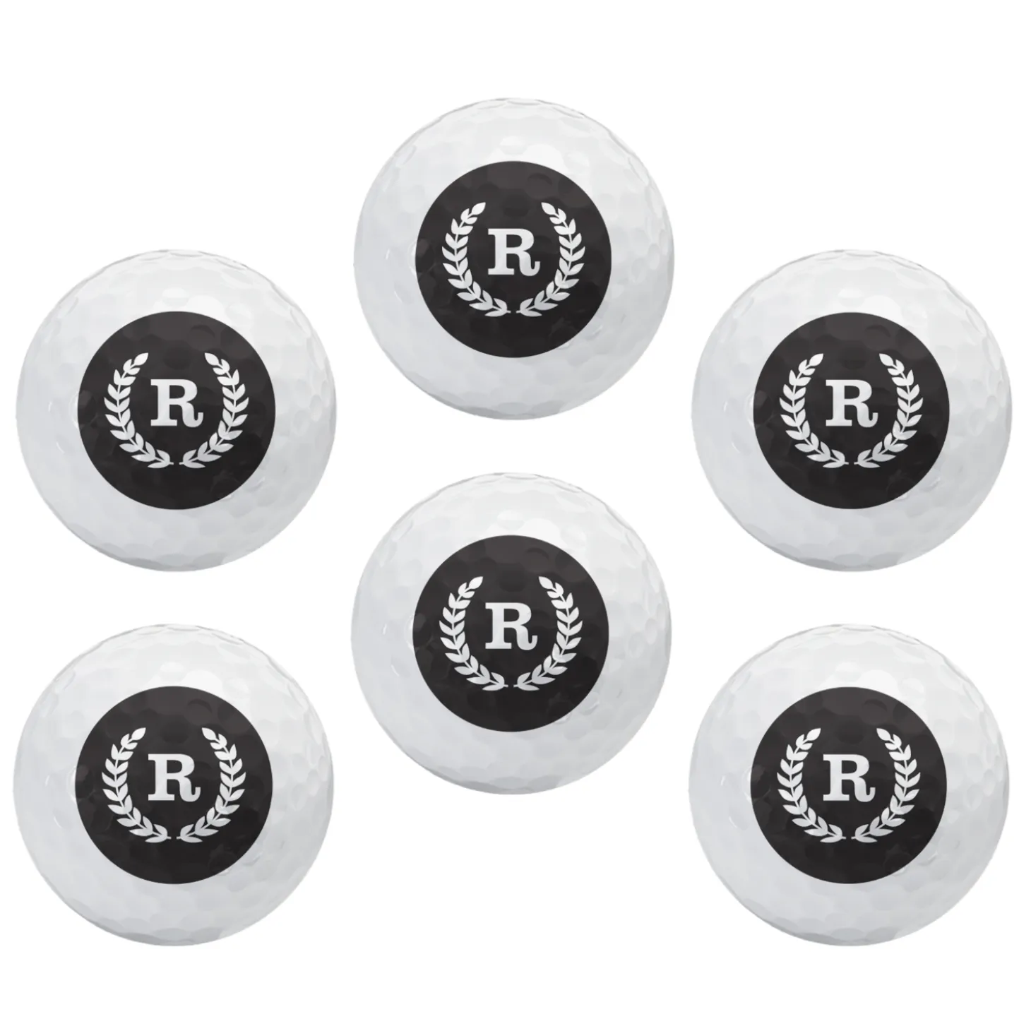Initial Crest Golf Balls