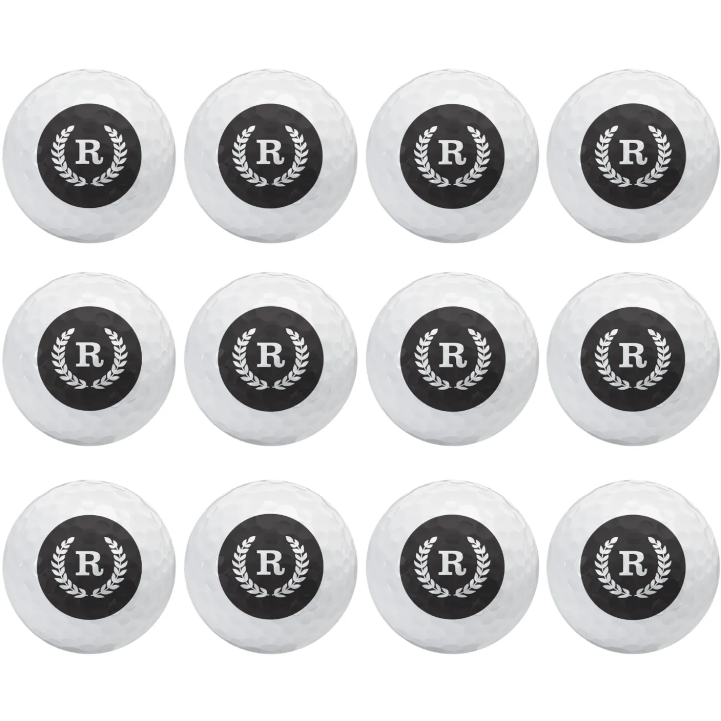 Initial Crest Golf Balls