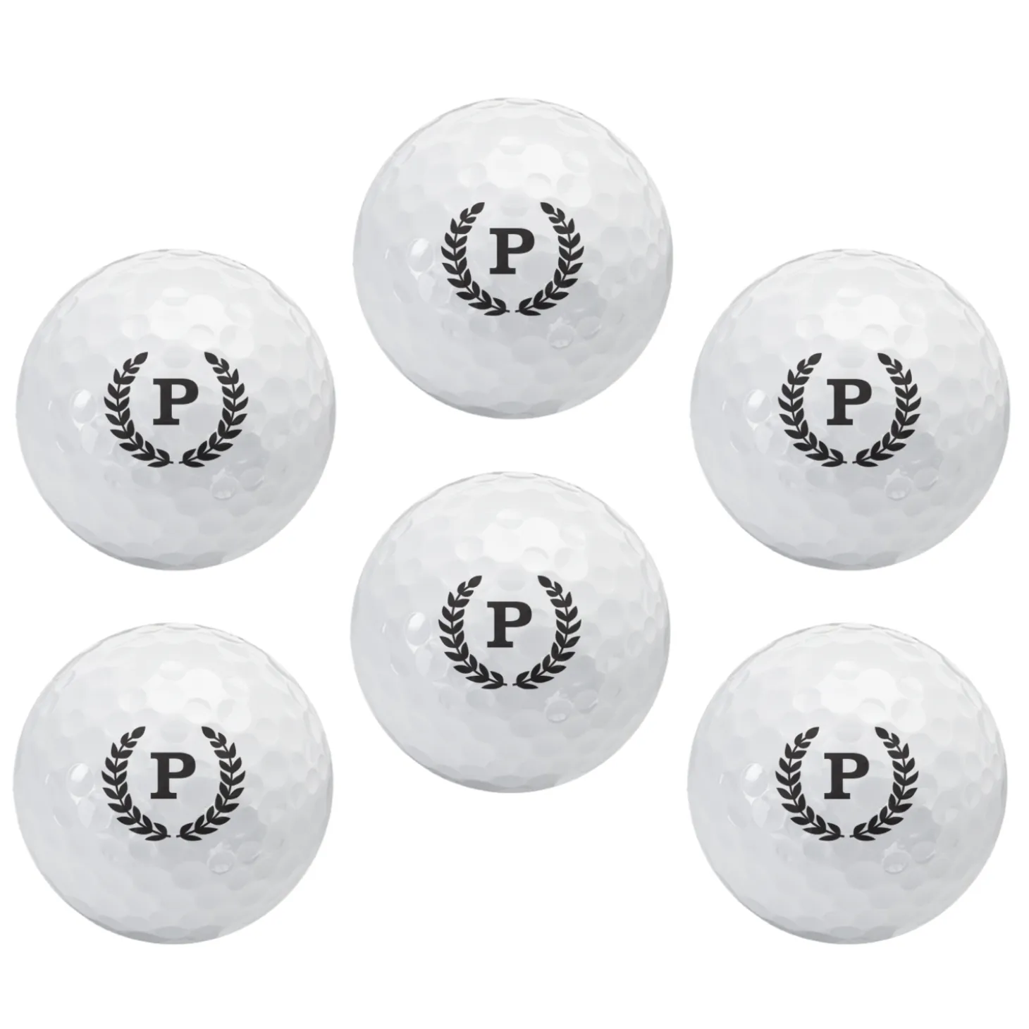 Initial Crest Golf Balls